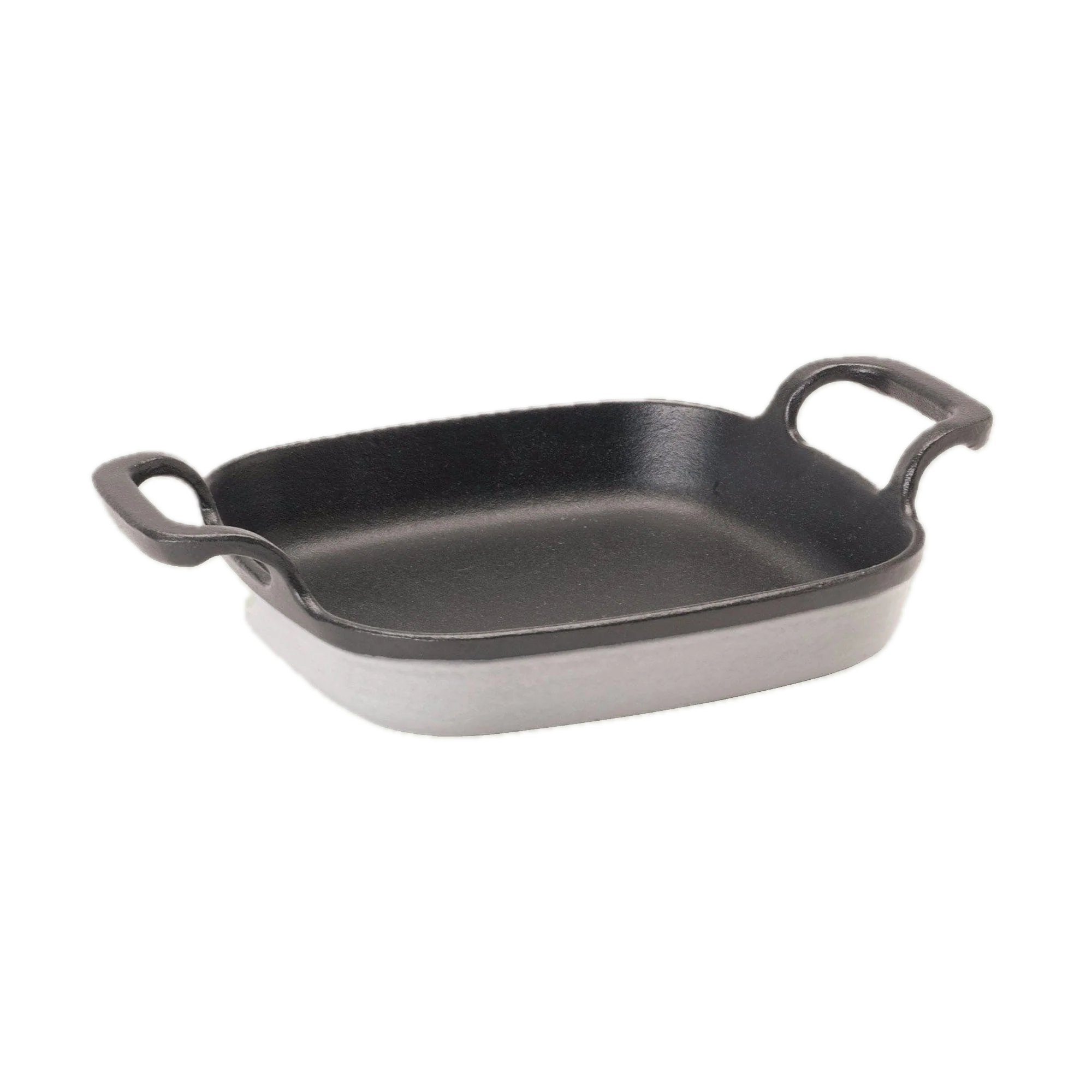 6-in Enameled Baking Dish, Weathered Grey