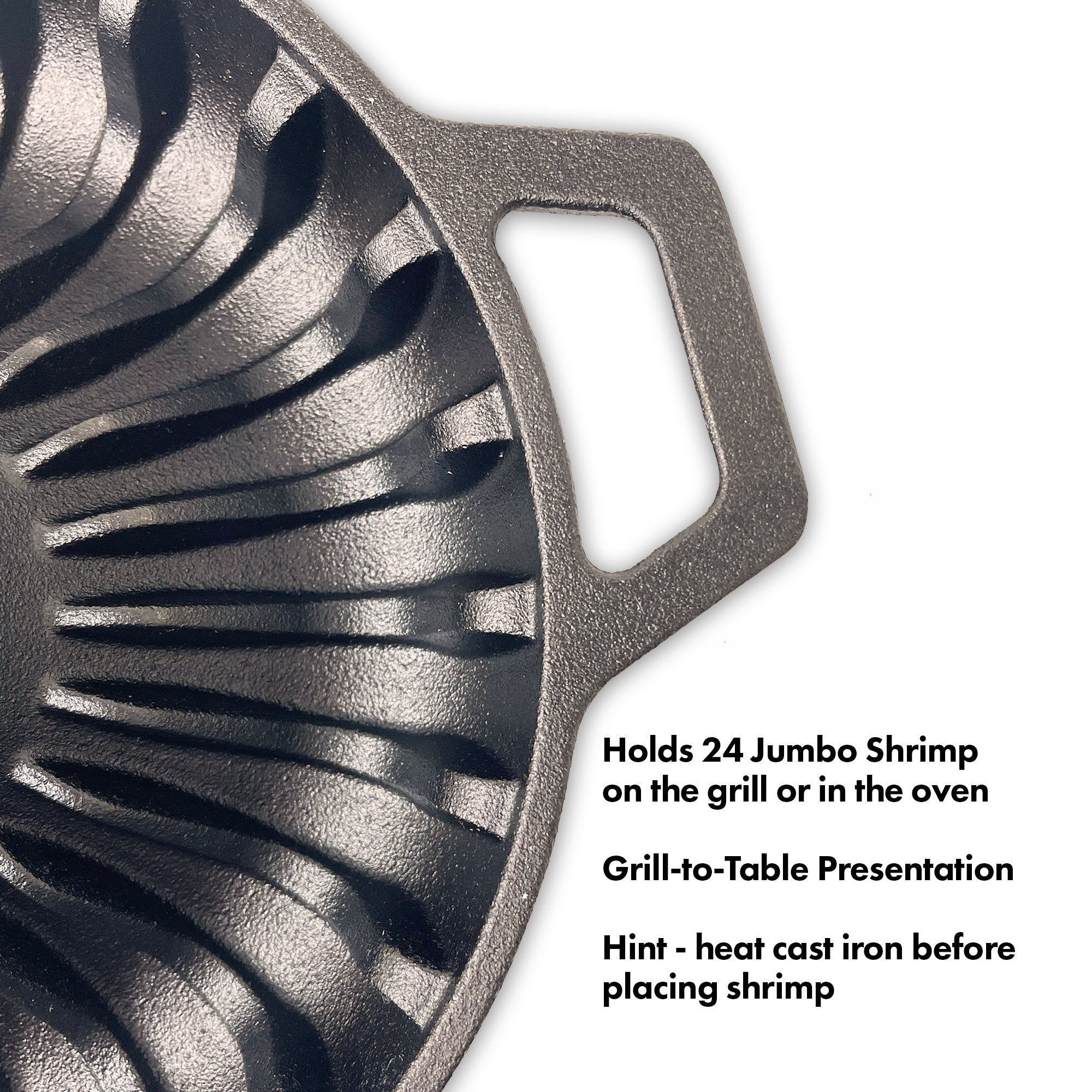 Cast Iron Shrimp Pan