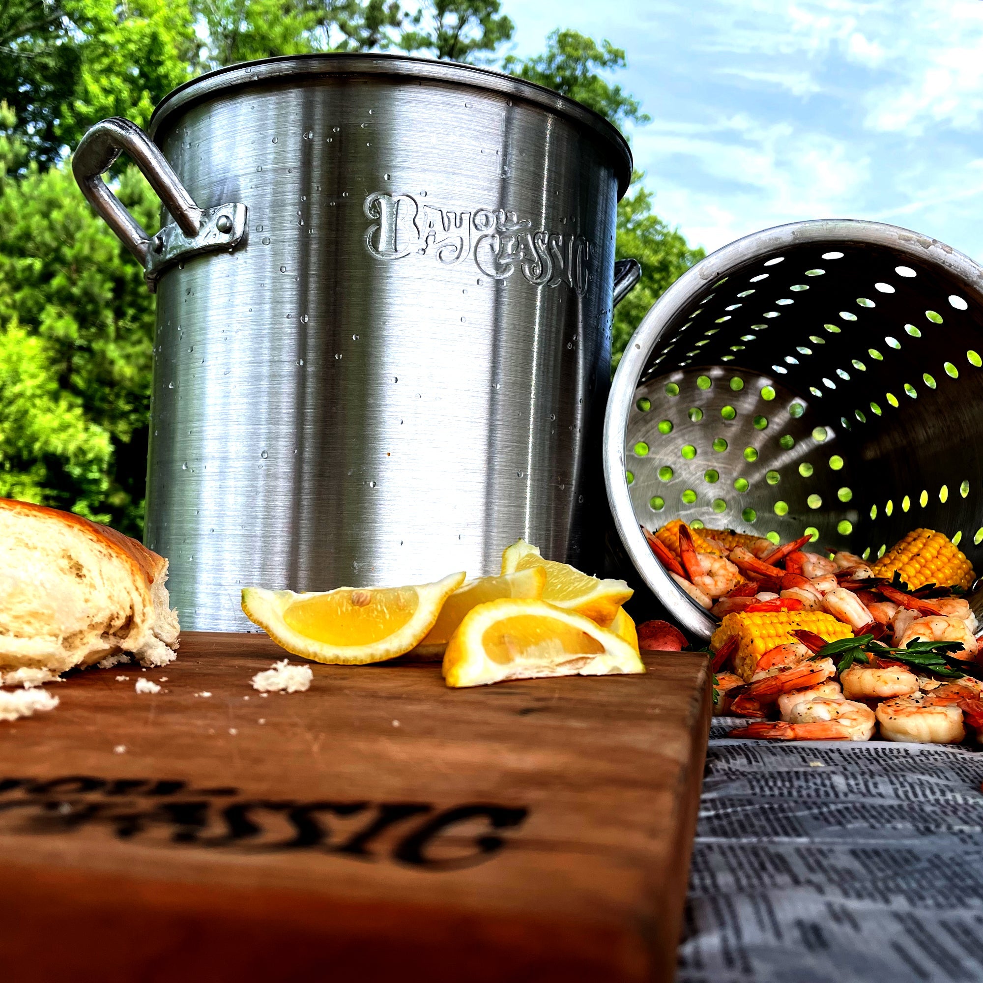 25-qt Aluminum Shrimp Pot