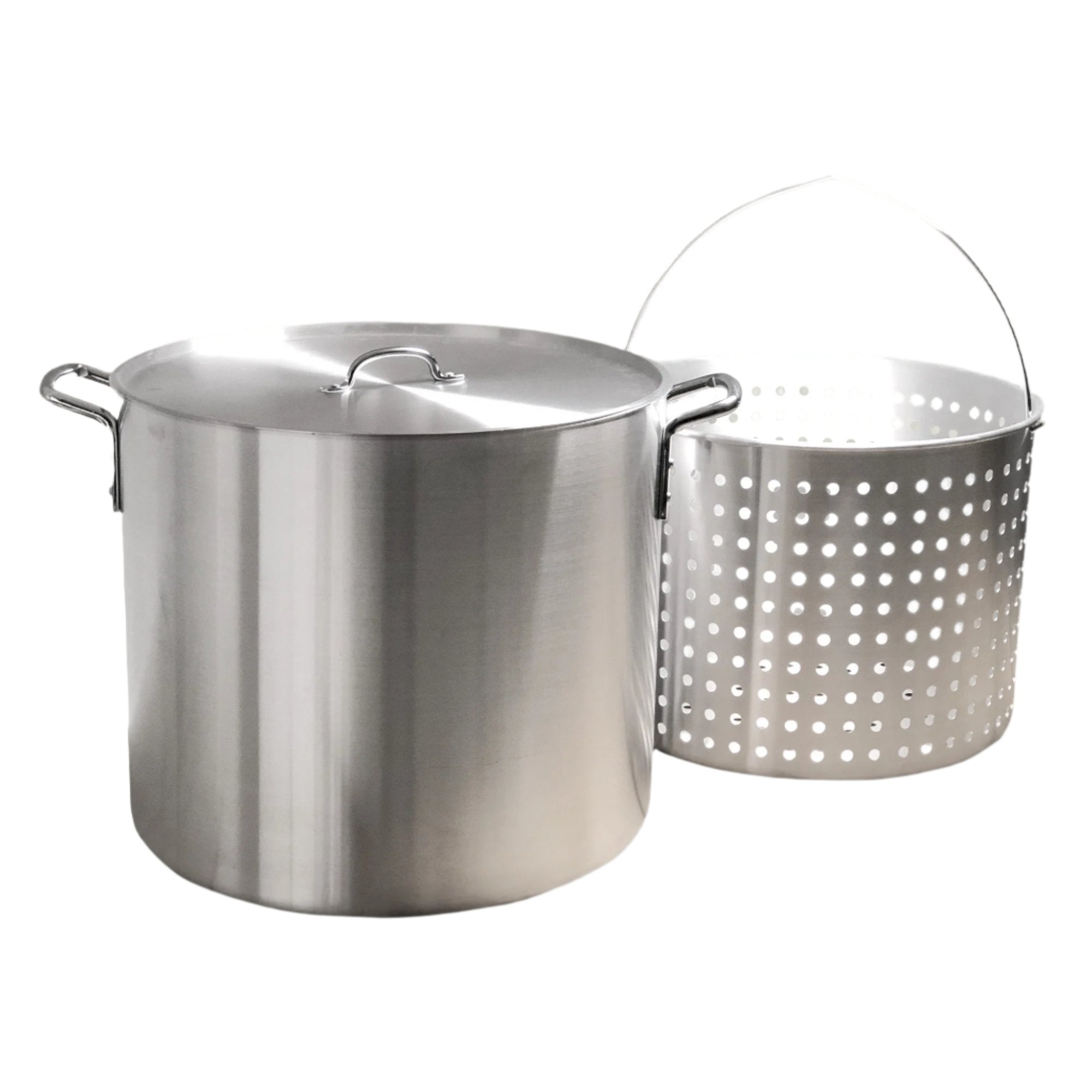 96-qt Heavy-Gauge Bayou Boiler with Basket and Lid