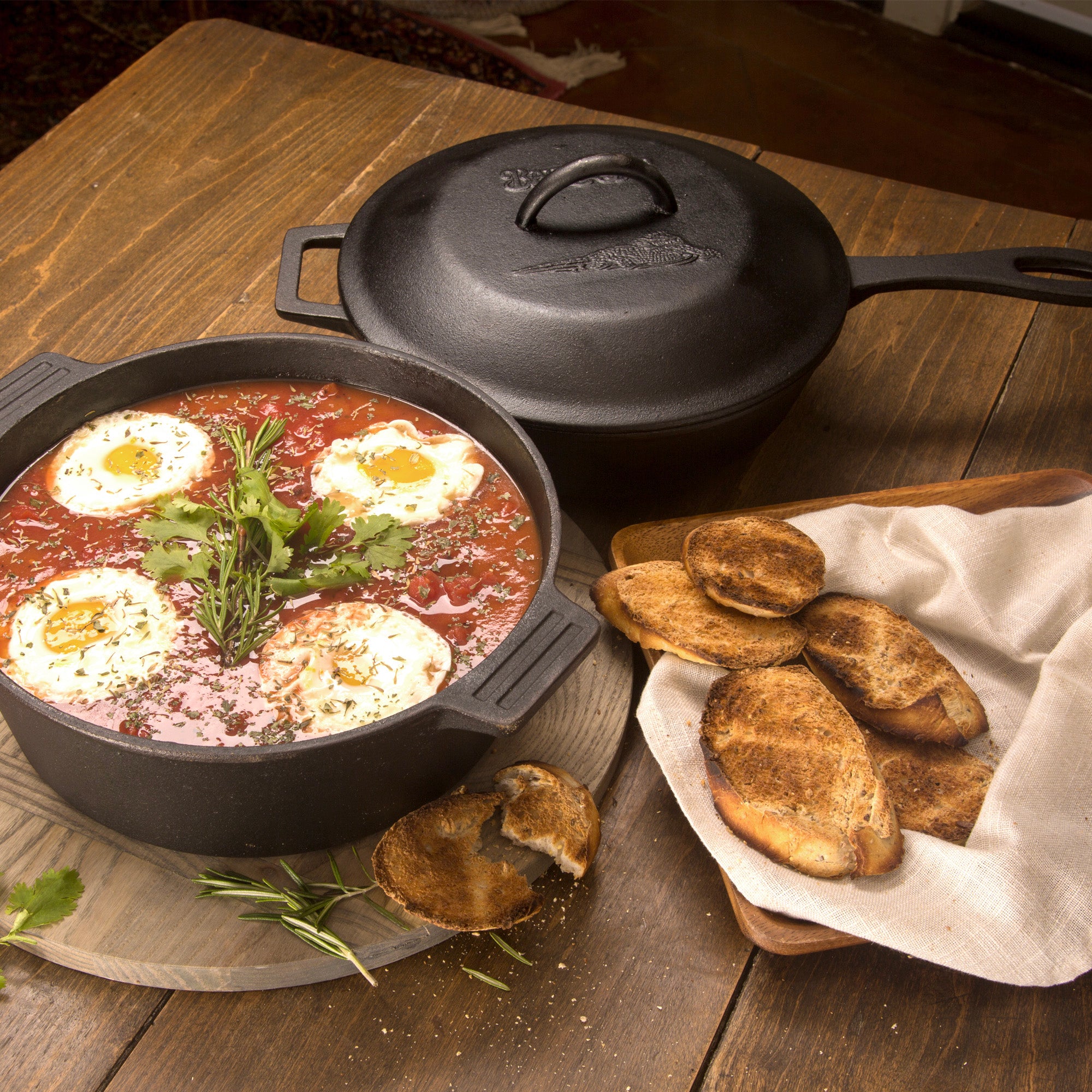 3-pc Cast Iron Cookware Set