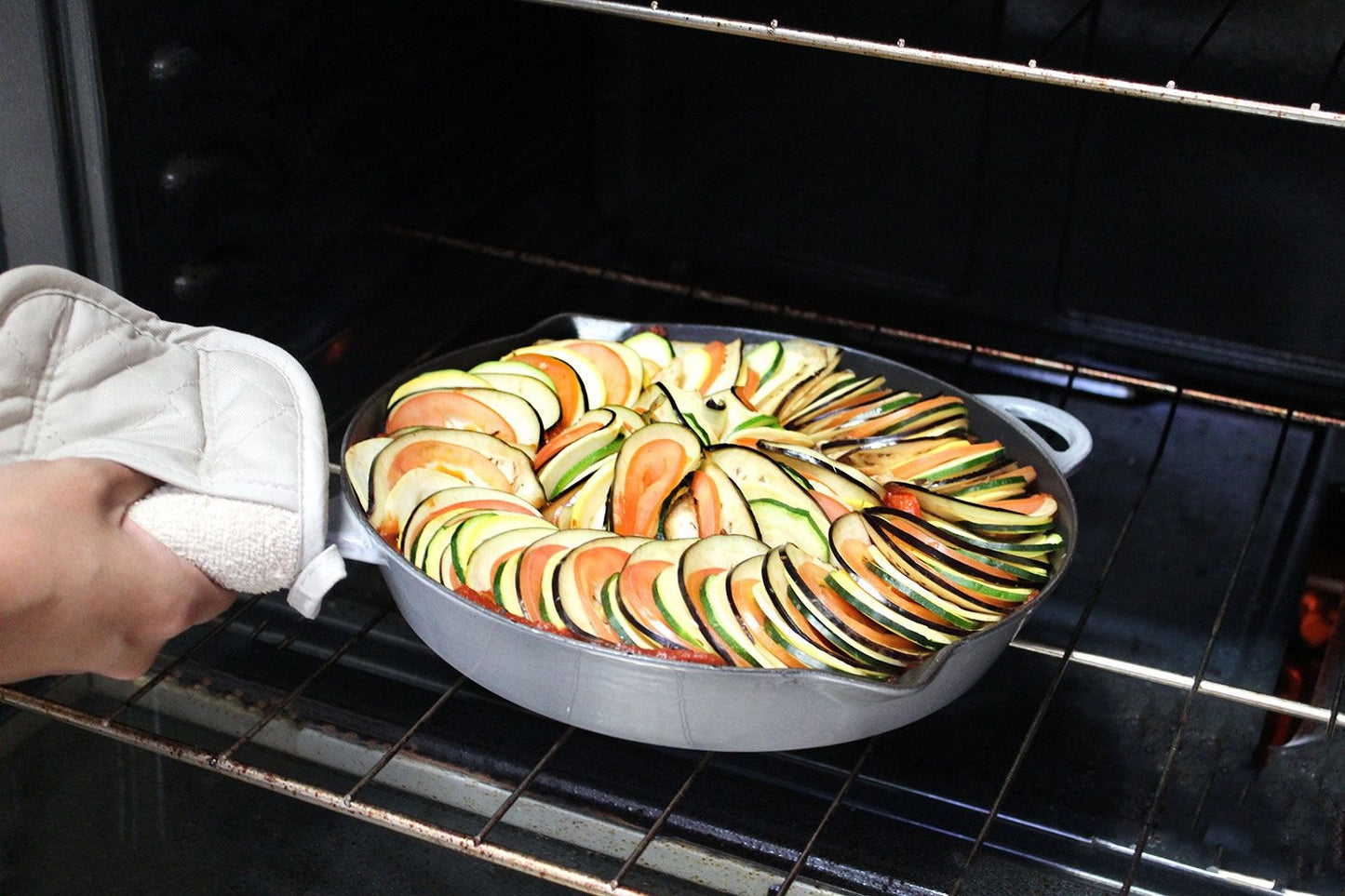 10.5-in Enameled Skillet, Weathered Grey