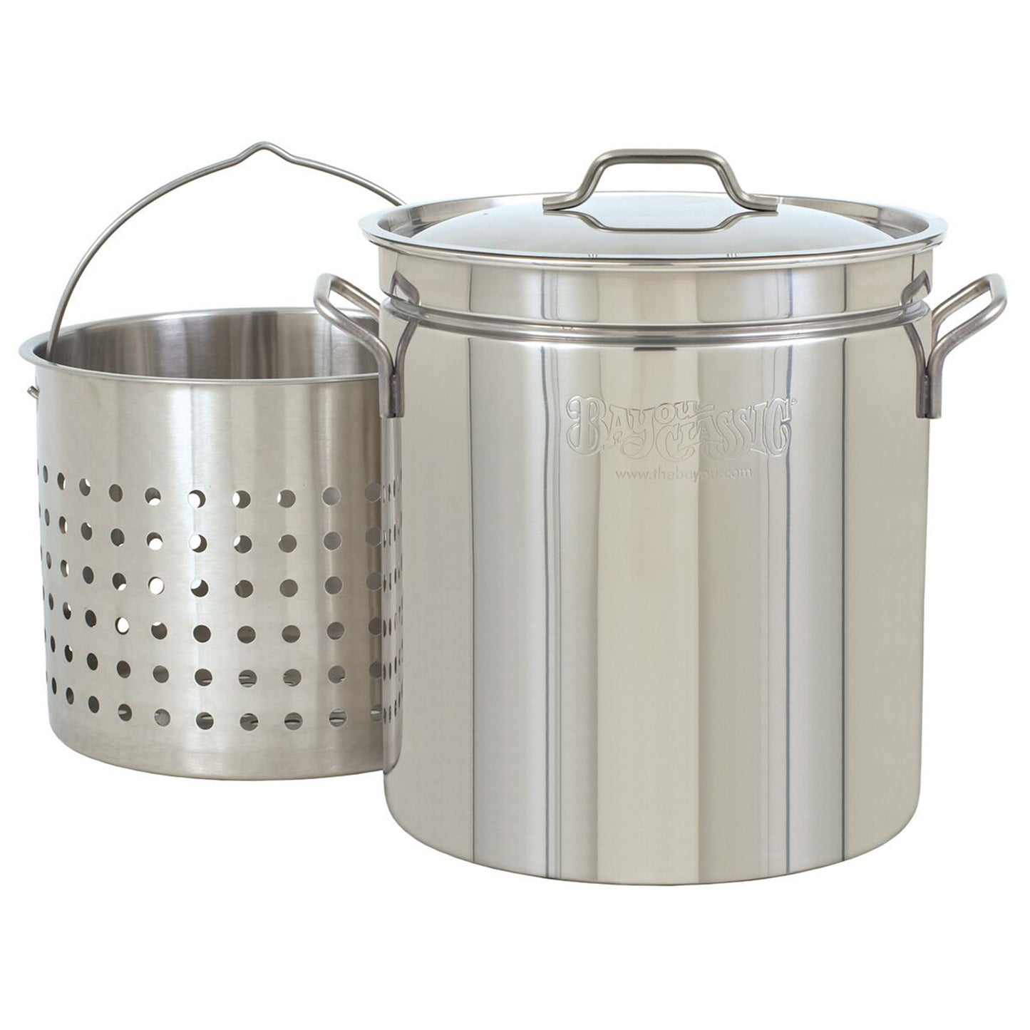 62-qt Stainless Stockpot with Basket