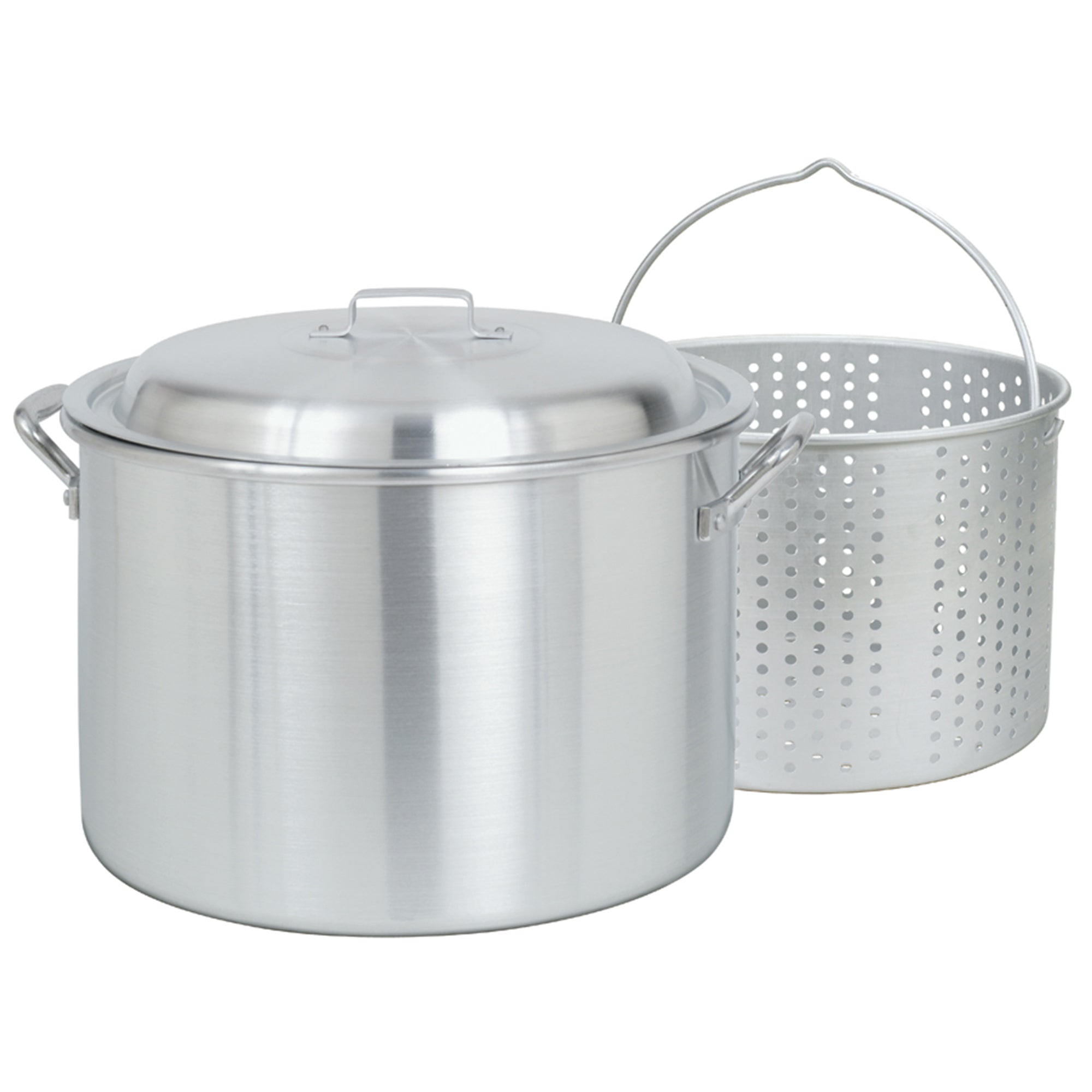 20-qt Aluminum Stockpot with Basket ~ a handcrafted classic