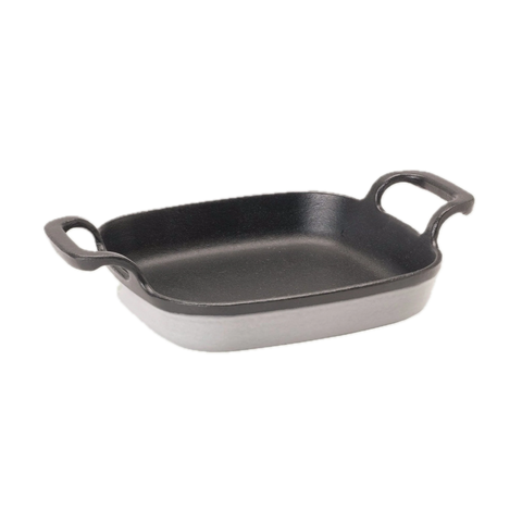 6-in Enameled Baking Dish, Weathered Grey