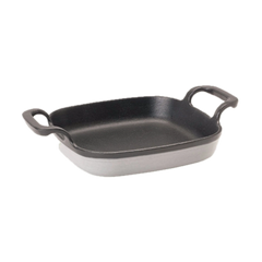 6-in Enameled Baking Dish, Weathered Grey