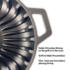 Cast Iron Shrimp Pan