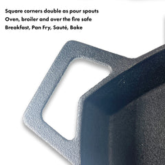 12-in Square Cast Iron Skillet