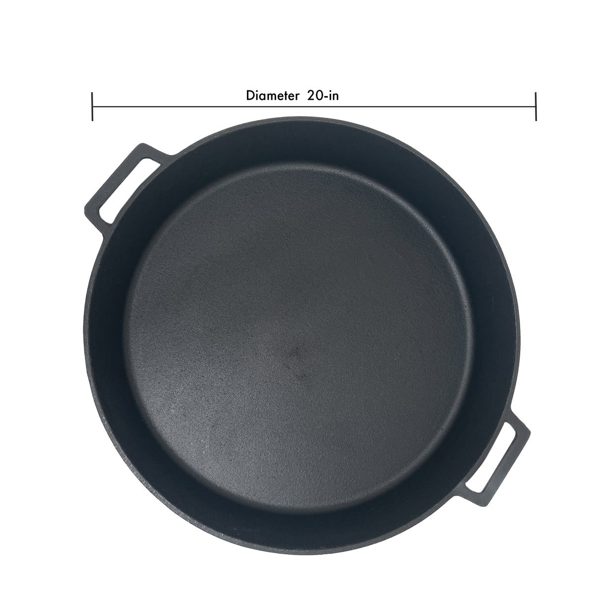 20-in Cast Iron Double Handled Skillet