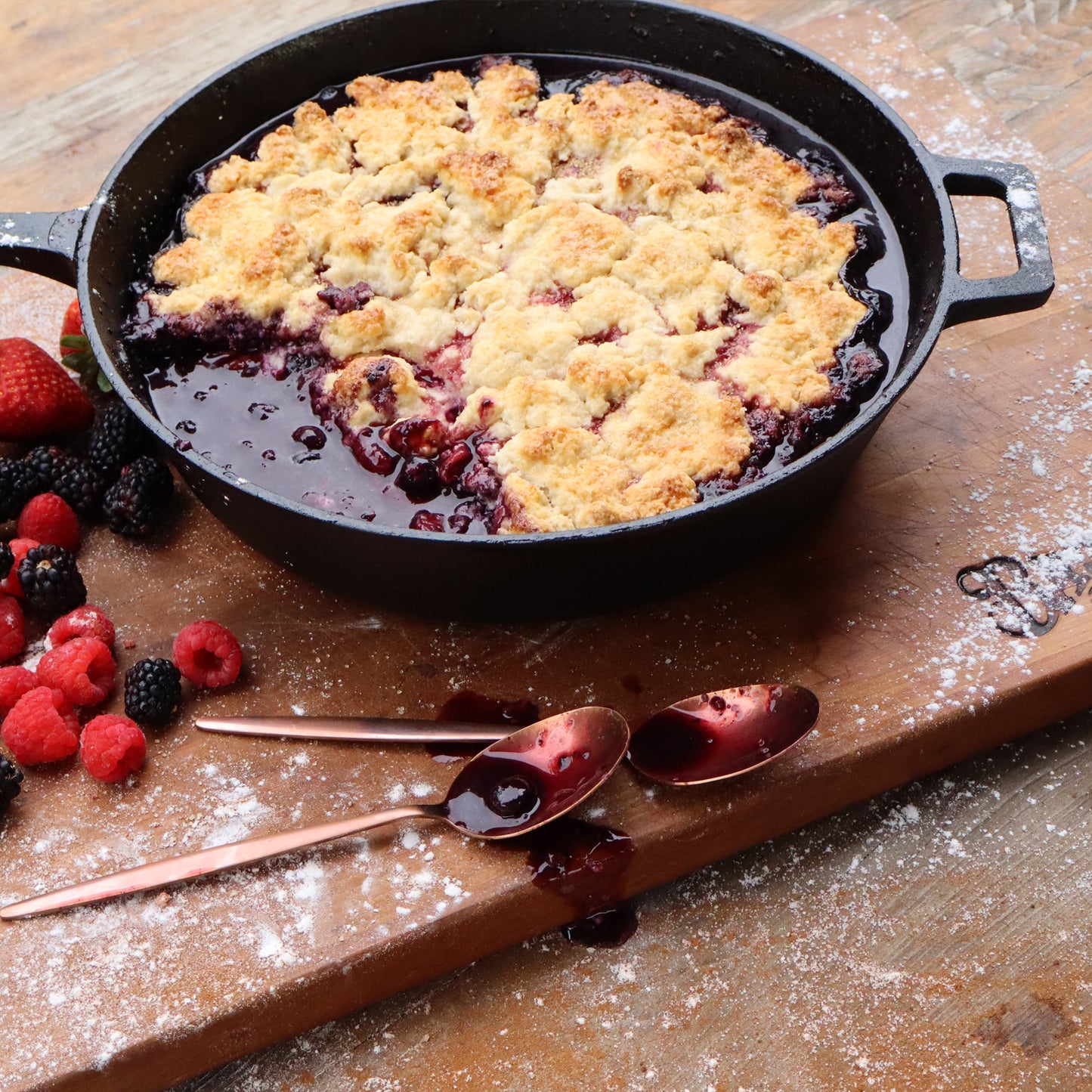 2-pc Cast Iron Skillet Set; 8 and 12-in