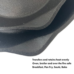 12-in and 14-in Cast Iron Skillet Set
