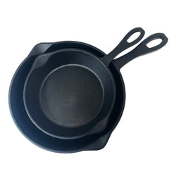 8-in and 10-in Cast Iron Skillet Set