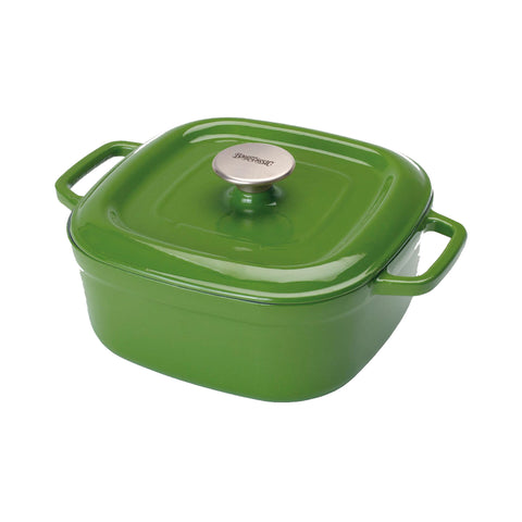 4-qt Enameled Covered Casserole, Cypress Green