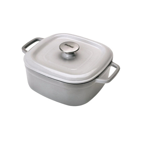 4-qt Enameled Covered Casserole, Weathered Grey