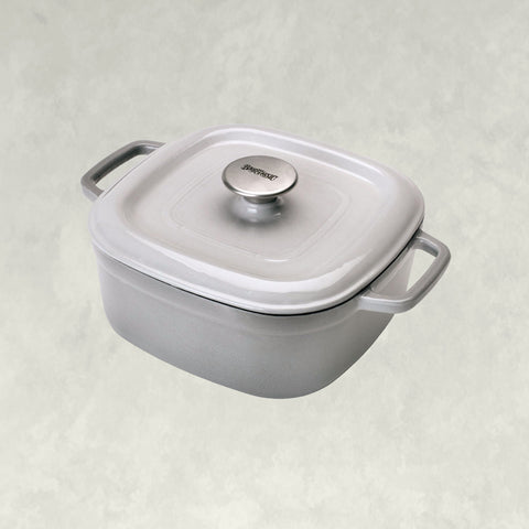 4-qt Enameled Covered Casserole, Weathered Grey