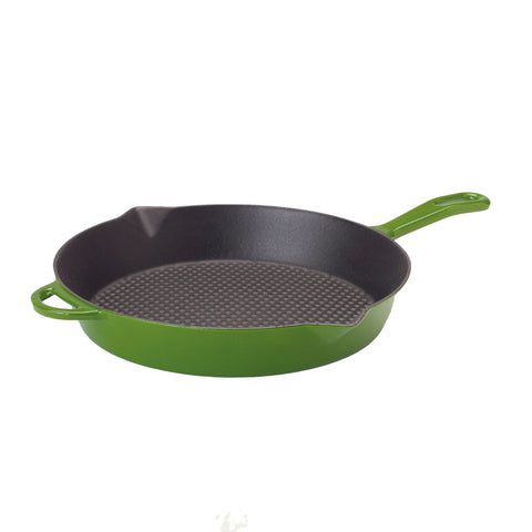 10.5-in Enameled Skillet, Cypress Green