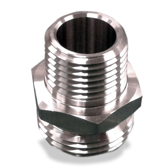 Stainless Fitting on a white background