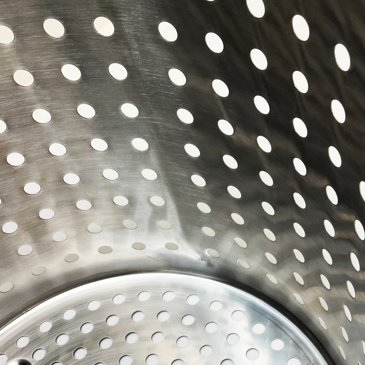 Close up of perforated basket