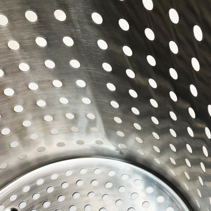 Close up of perforated basket