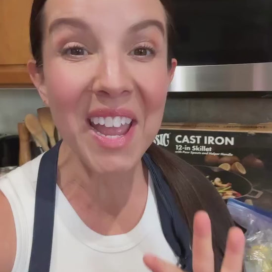 Video about cast iron skillet