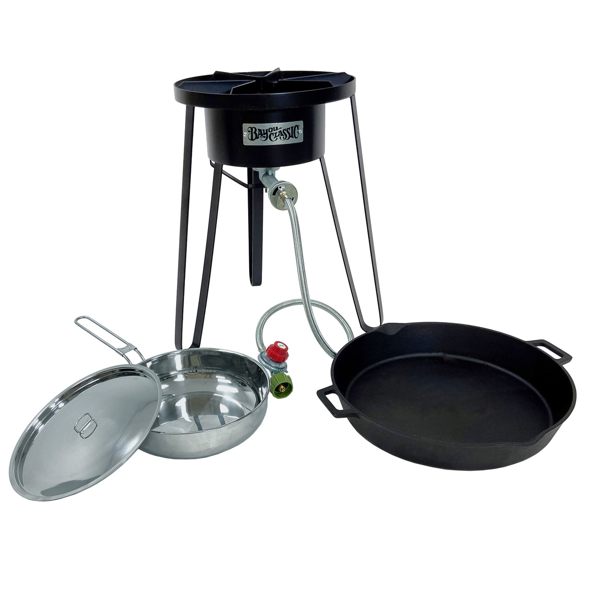 Two Skillet Outdoor Cooker Kit