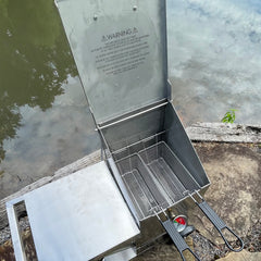 4-gal Stainless Bayou® Fryer with Cart
