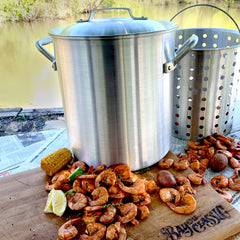 25-qt Aluminum Shrimp Pot