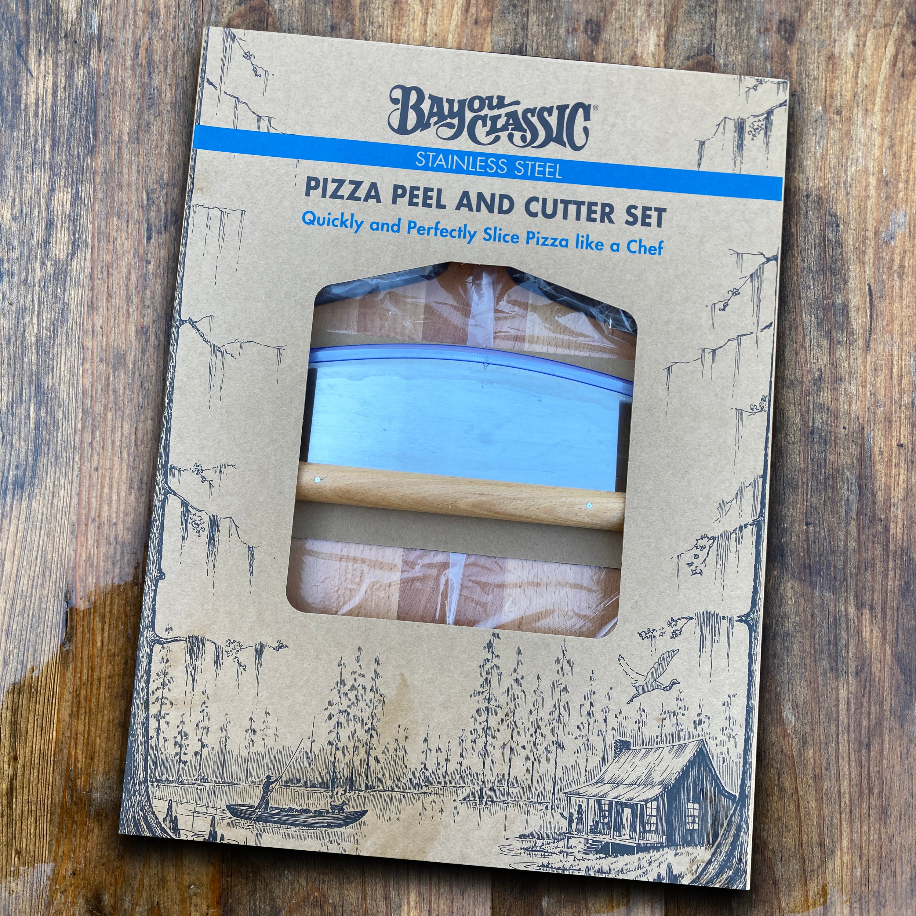 Pizza Peel and Cutter Set