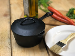 1-qt Covered Cast Iron Sauce Pot