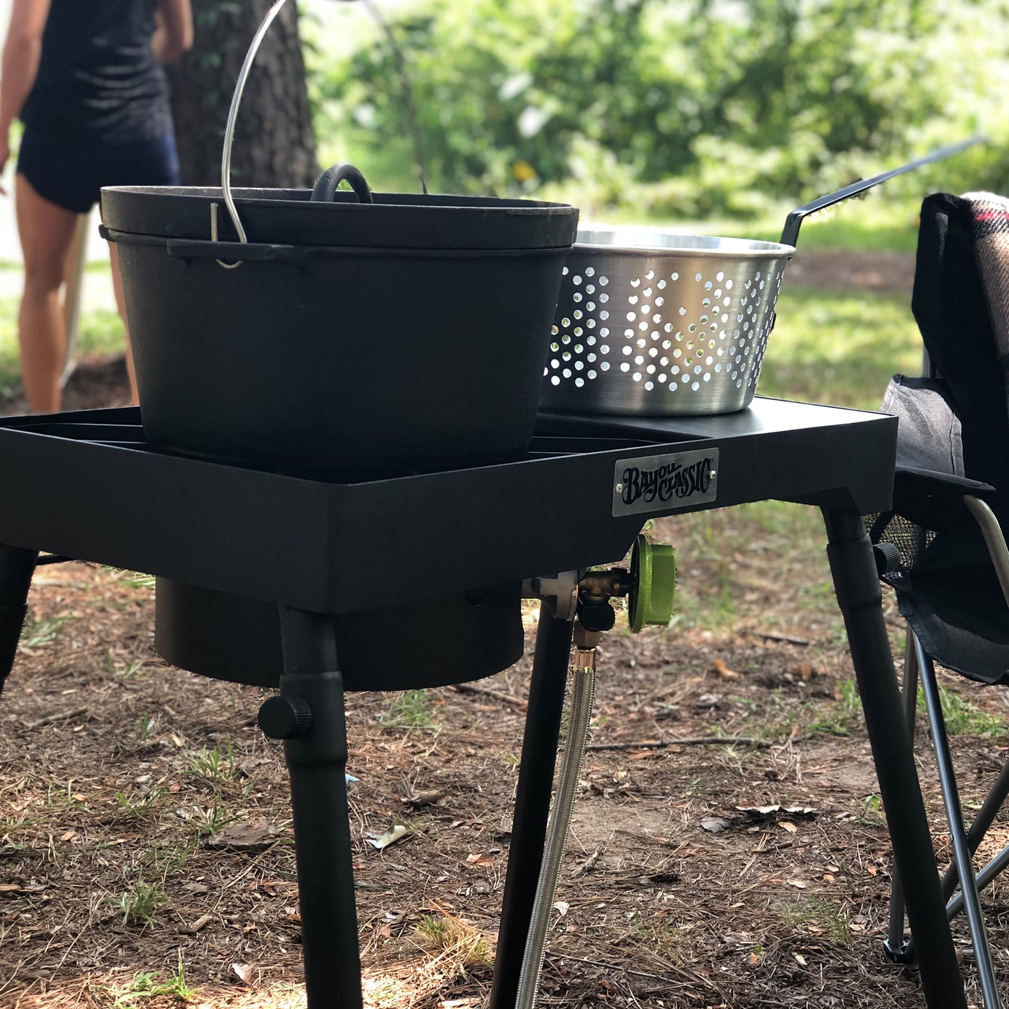 Cast Iron Dutch Oven with Fry Basket
