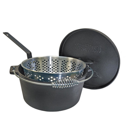 Cast Iron Dutch Oven with Fry Basket