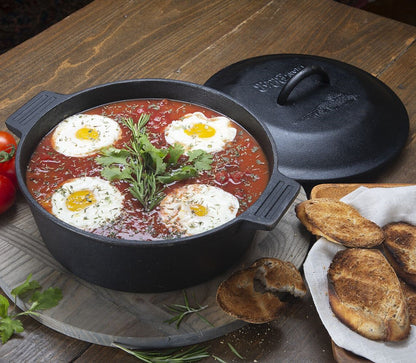 4-qt Cast Iron Covered Pot