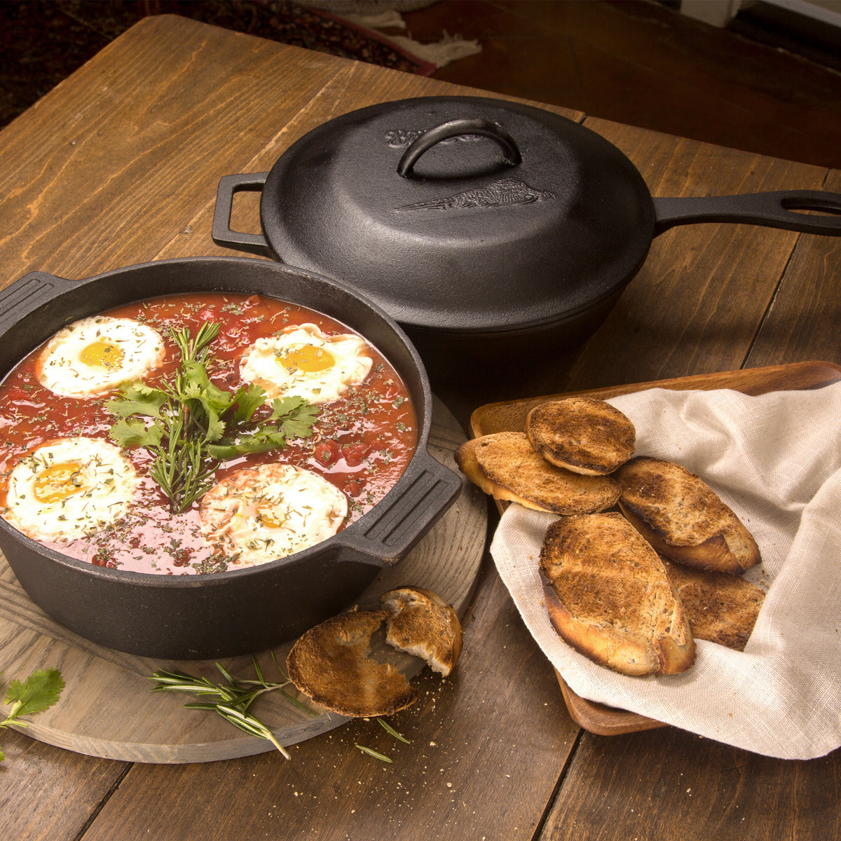 3-pc Cast Iron Cookware Set