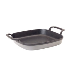 8.5-in Enameled Baking Dish, Weathered Grey