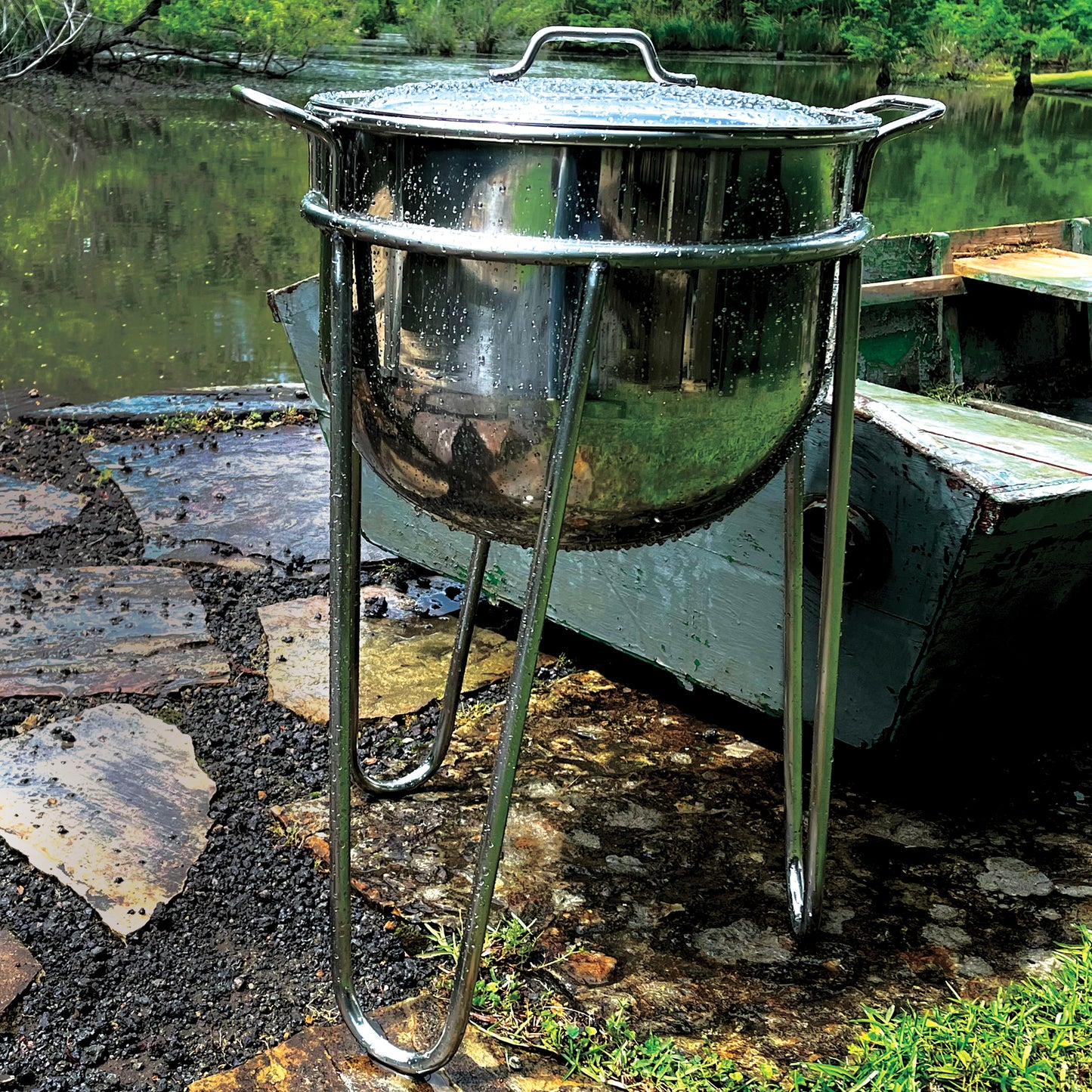 15-gal Stainless Steel Kettle with Stand