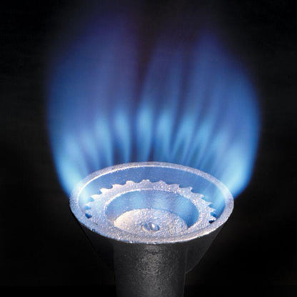 4-in  Cast Aluminum Burner with blue flames