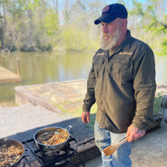 Stainless Steel Camp Skillet and Lid