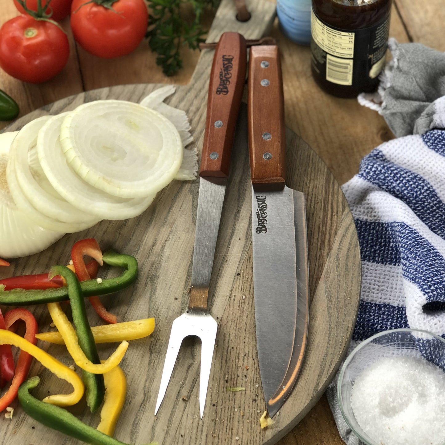 Carving Knife and Meat Fork Set
