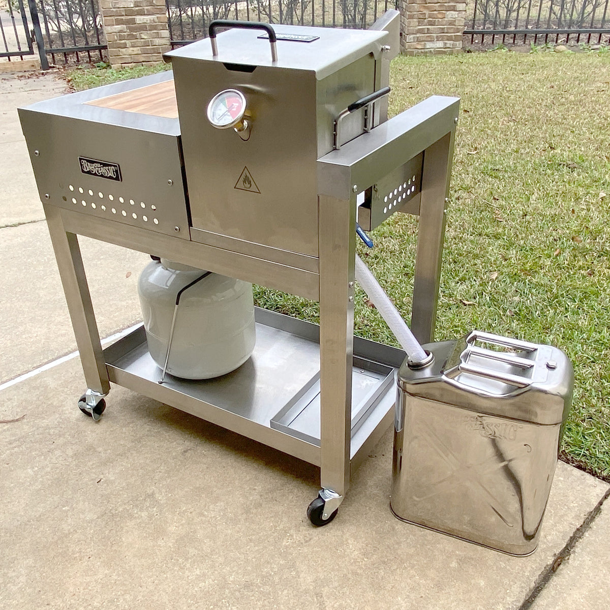 20-qt Stainless Cooking Oil Storage Can