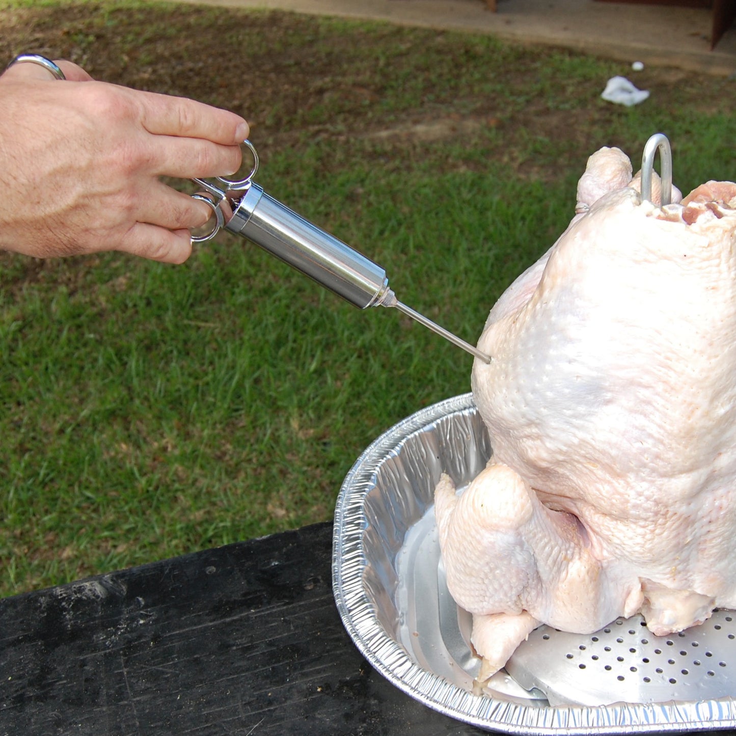 2-oz Stainless Seasoning Injector